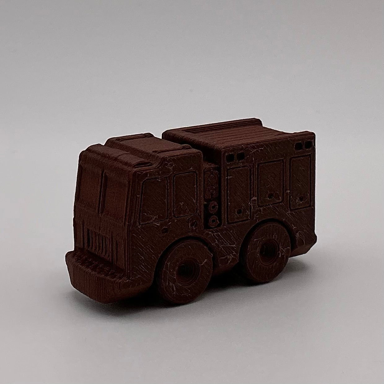 Fire Engine Truck Mini Transport Vehicle Wood PLA