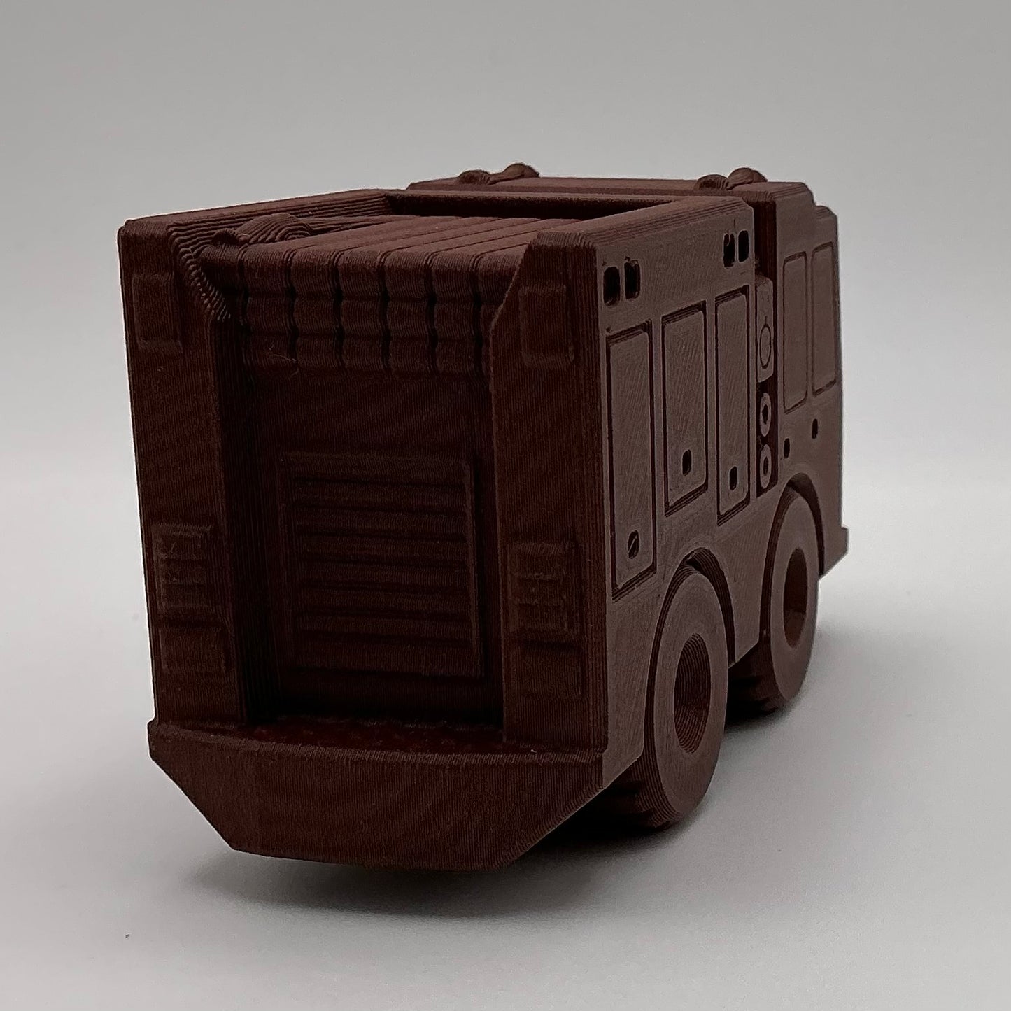 Fire Engine Truck Transport Vehicle Wood PLA