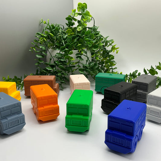 School Bus Transport Vehicle, & Durable - 3D printed eco-friendly toy by Sarah's 3D Prints