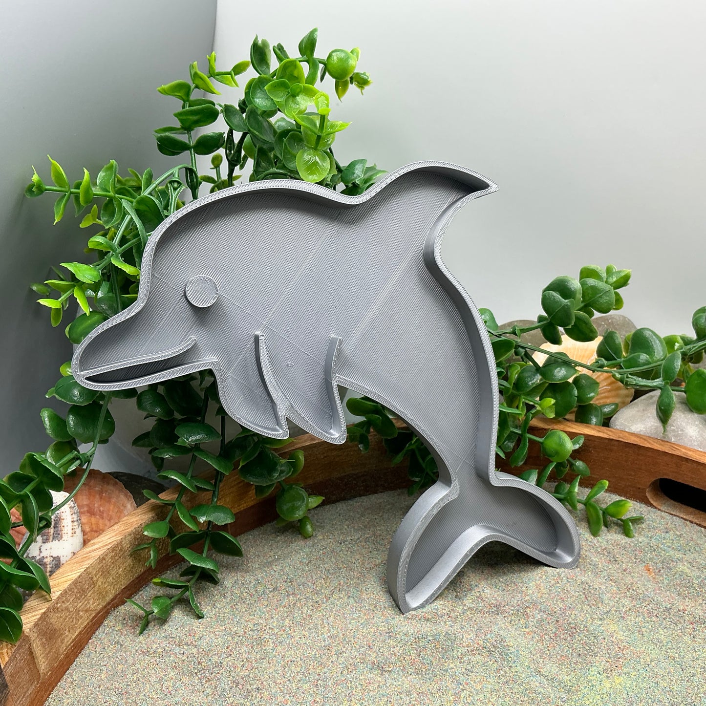 Large Dolphin Sensory Filling Tray - Eco-Friendly 3D Printed for Sand, Rice & Oats