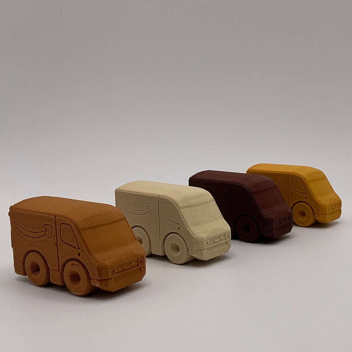 Amazon Delivery Van Truck Mini Transport Vehicle Wood PLA