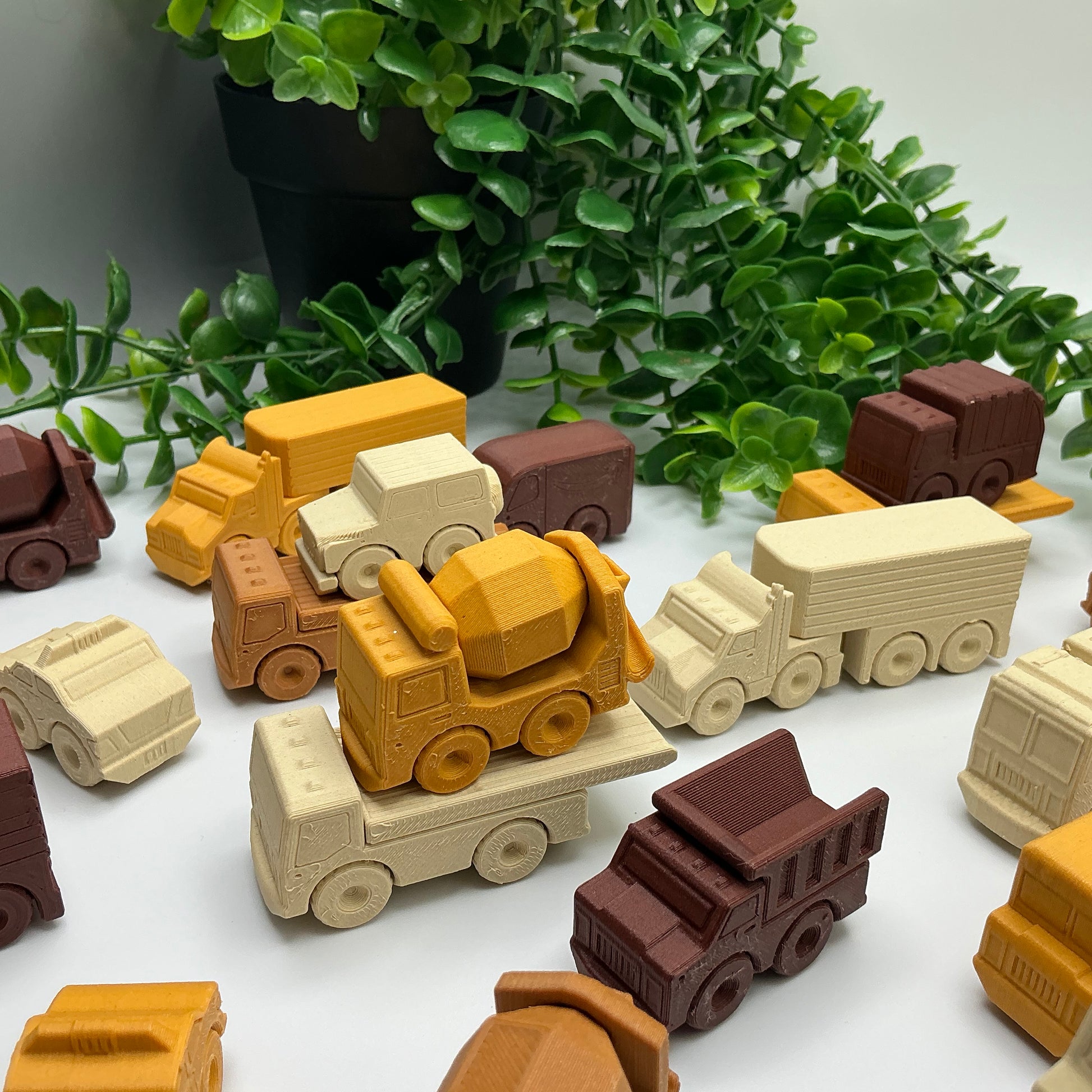Mini Range Collection Set of 12 Mini Transport Vehicles 3D Printed Construction  - View 6