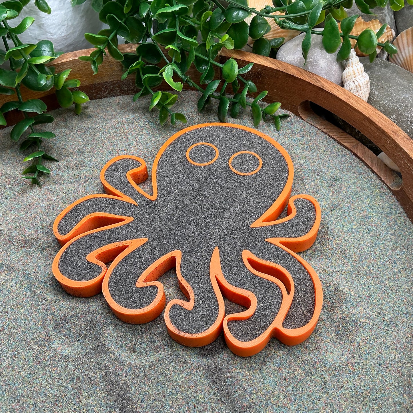 Large Octopus Sensory Filling Tray - Eco-Friendly 3D Printed for Sand, Rice & Oats