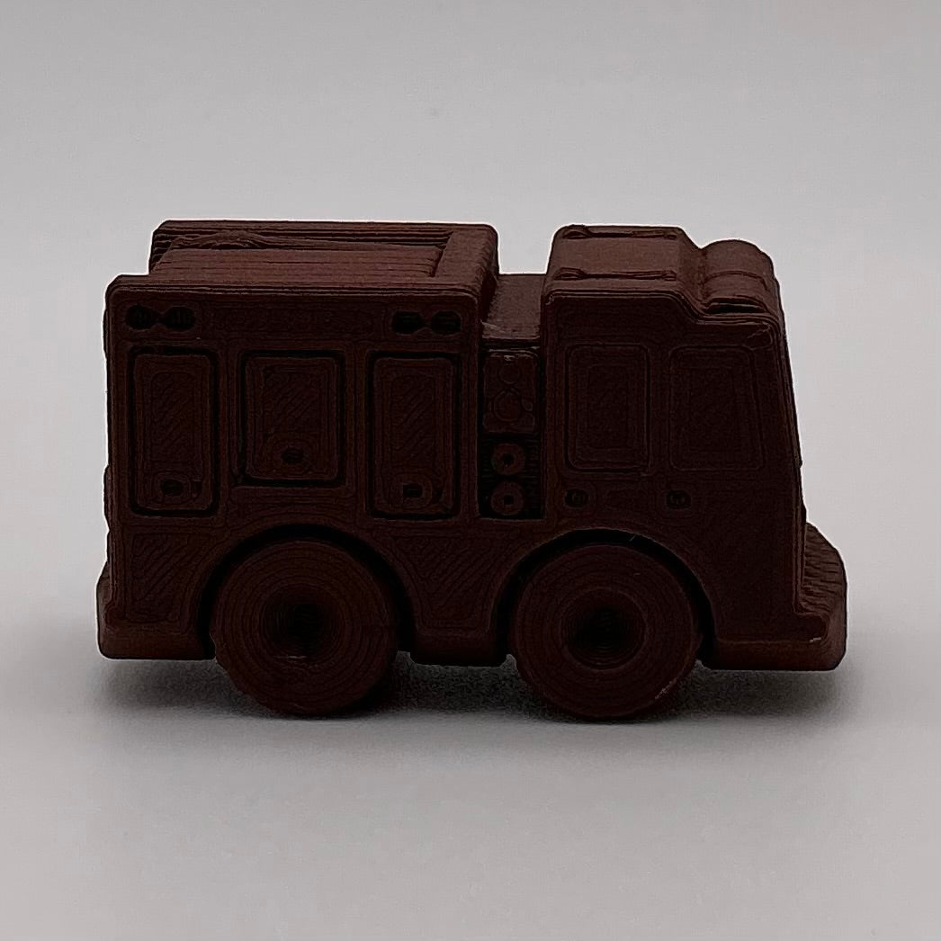 Fire Engine Truck Mini Transport Vehicle Wood PLA