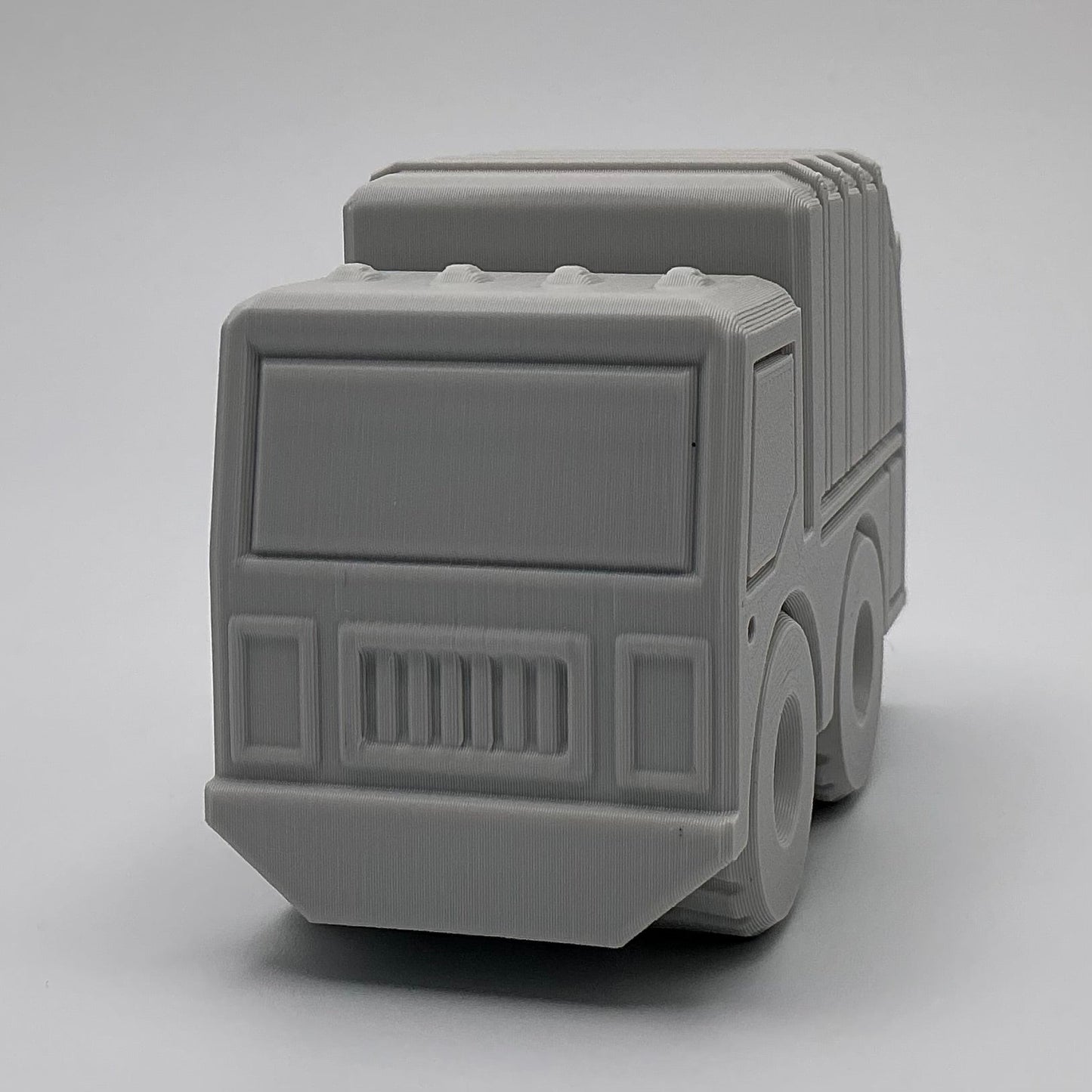 3D Printed Garbage Truck Toy Articulated Recycling Vehicle Durable Kids Toy Truck Eco-Friendly