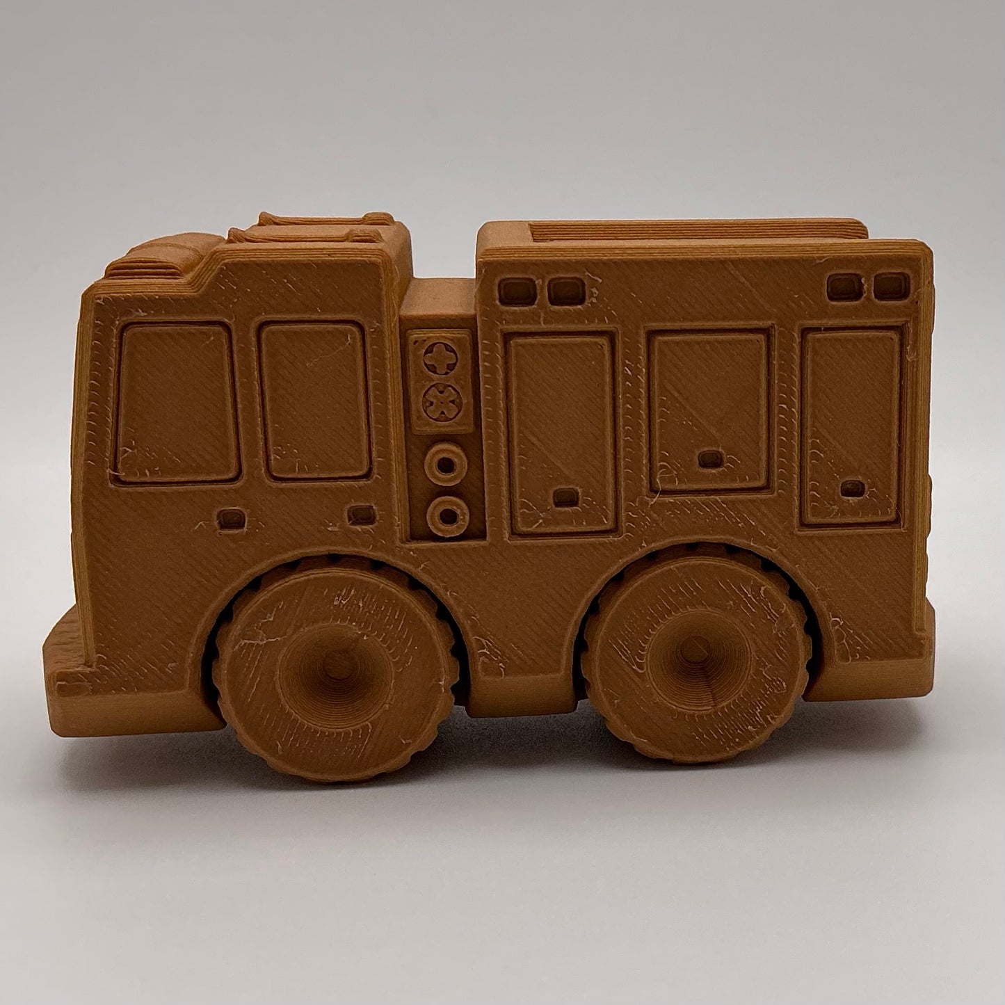 Fire Engine Truck Transport Vehicle Wood PLA