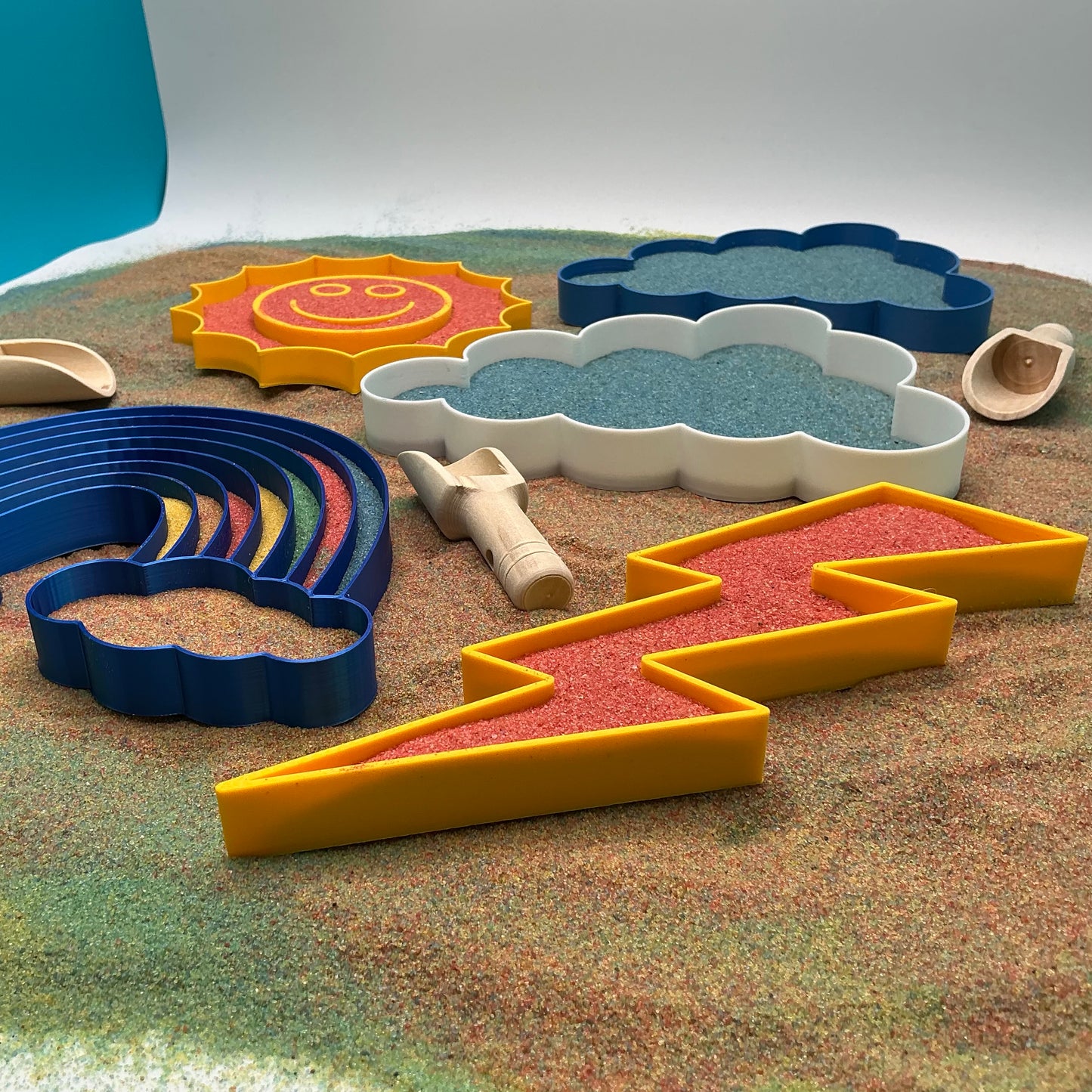 Weather Sand Sensory Filling Trays