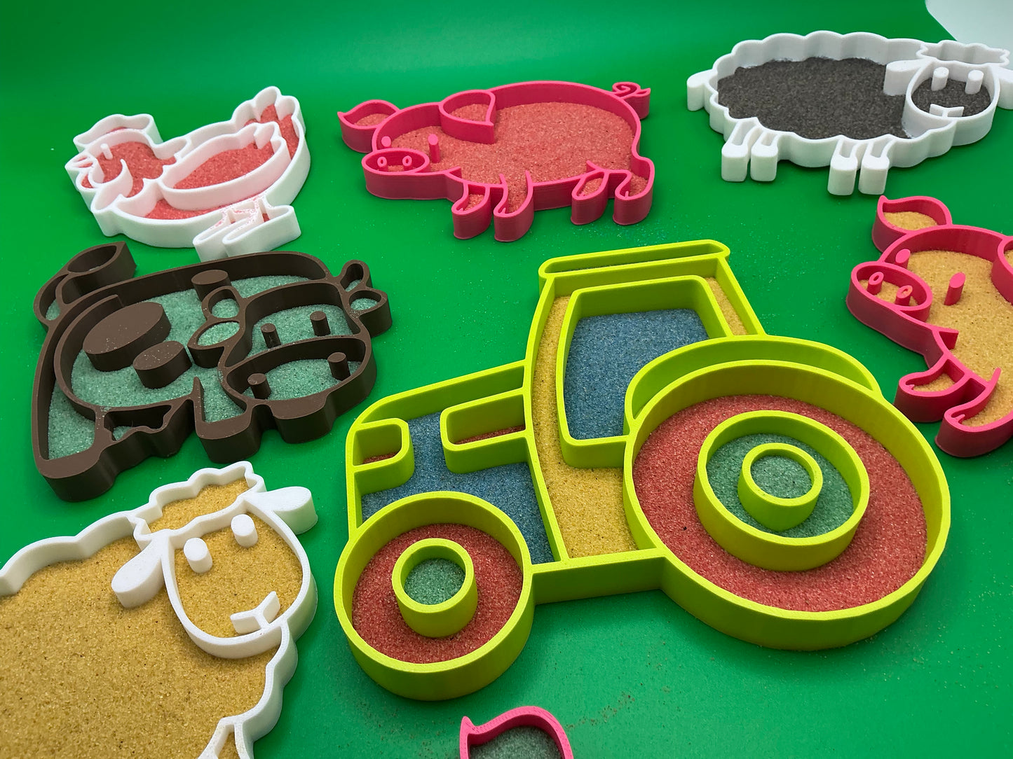 Farm & Animals Sand Sensory Filling Trays