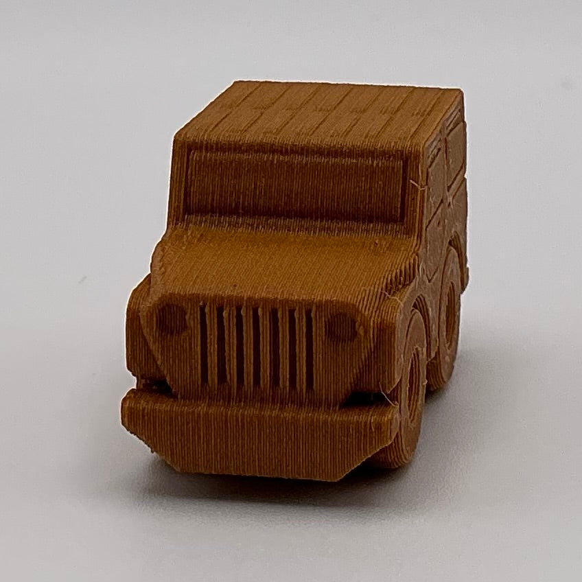 Jeep Hard Top Car Mini Transport Vehicle Wood PLA
