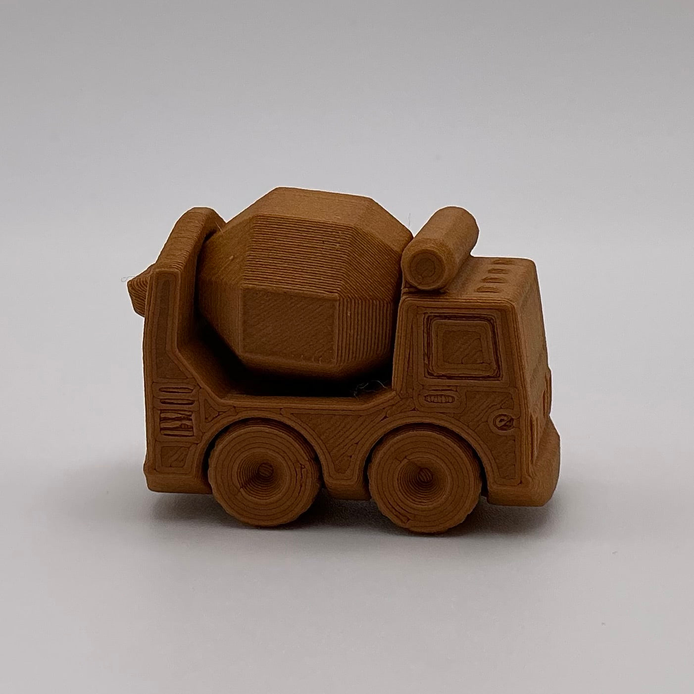 Concrete Mixer Truck Mini Transport Vehicle Wood PLA
