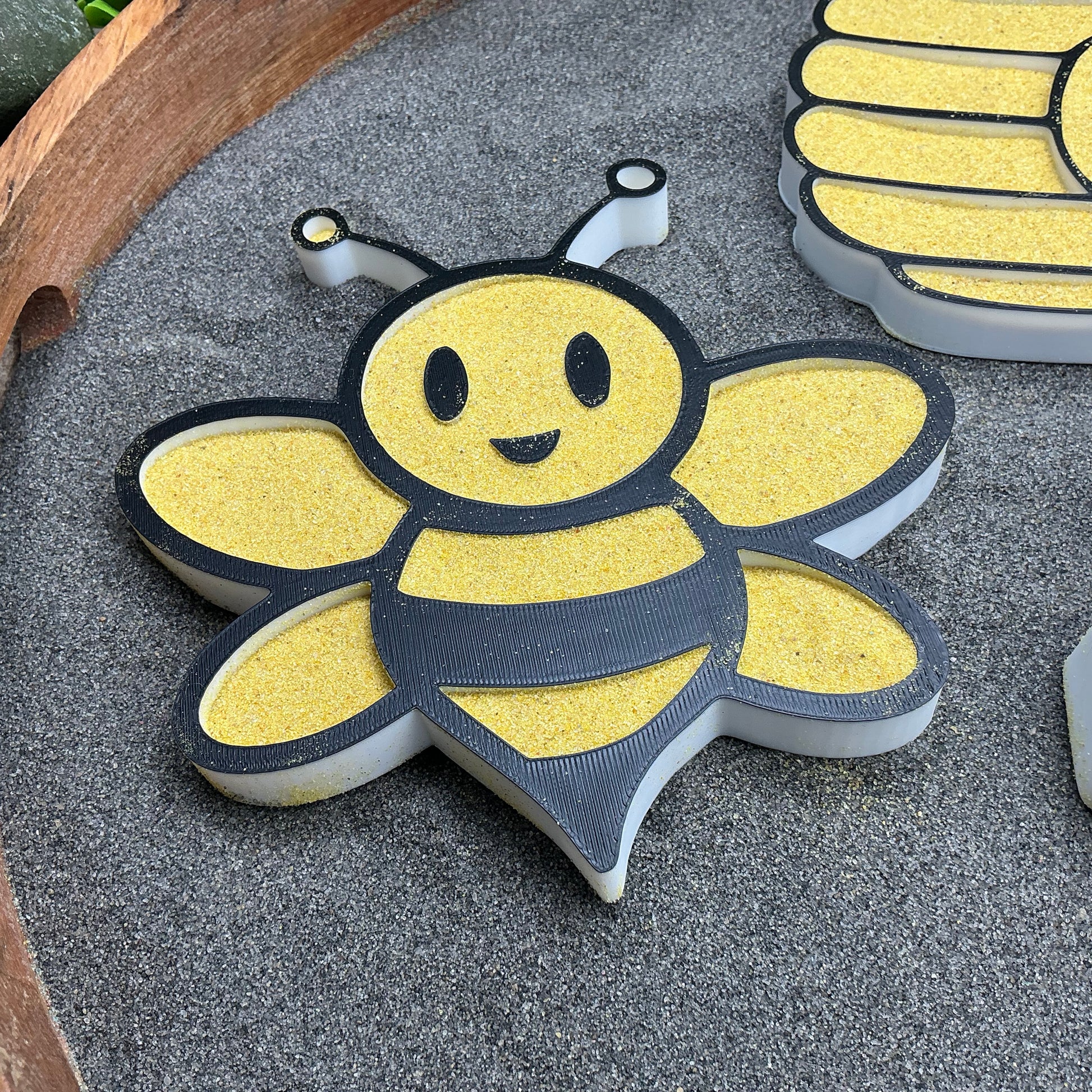 3D-printed bee play sensory filling tray 3-piece set - bee, beehive and honeycomb - view 7 of 11