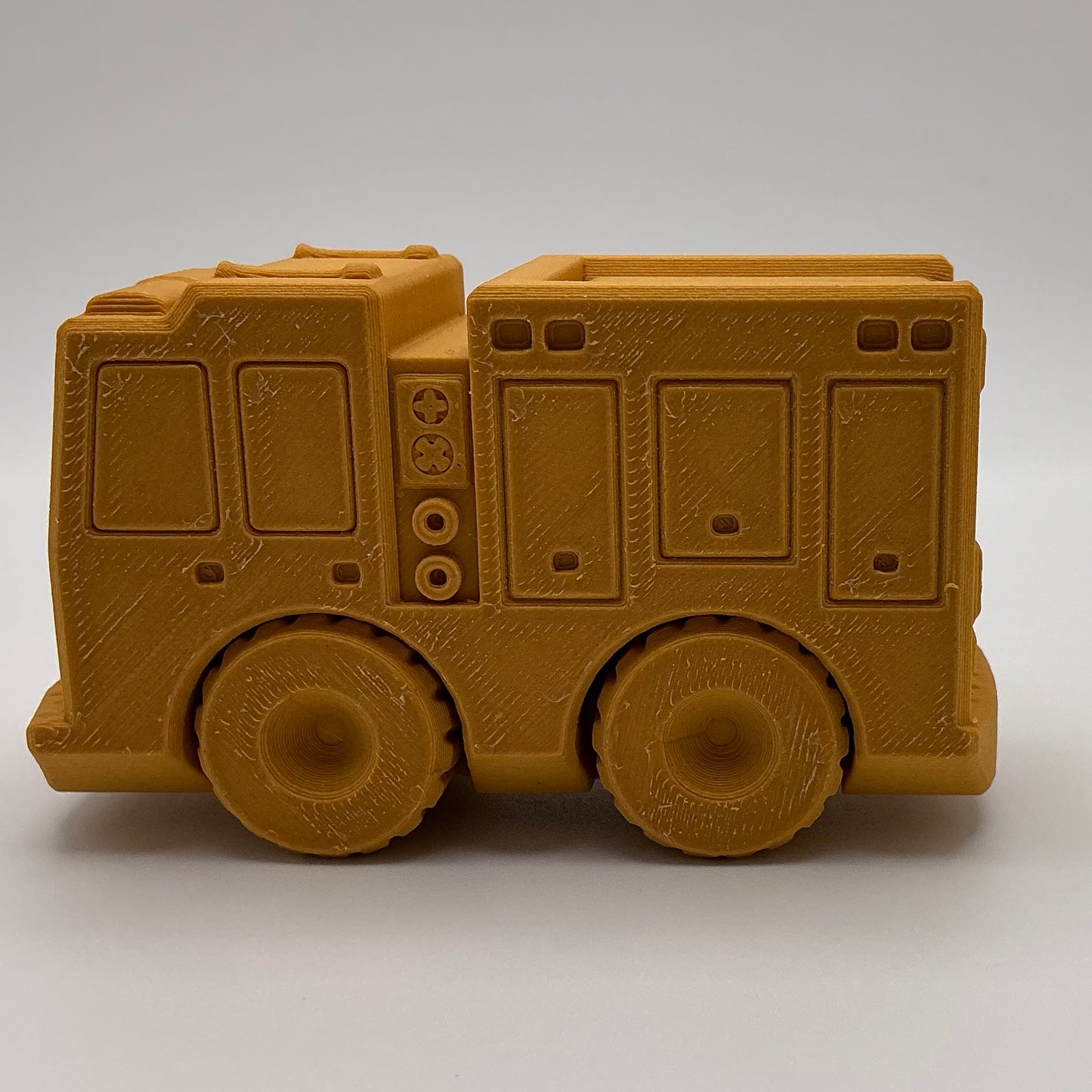 Fire Engine Truck Transport Vehicle Wood PLA