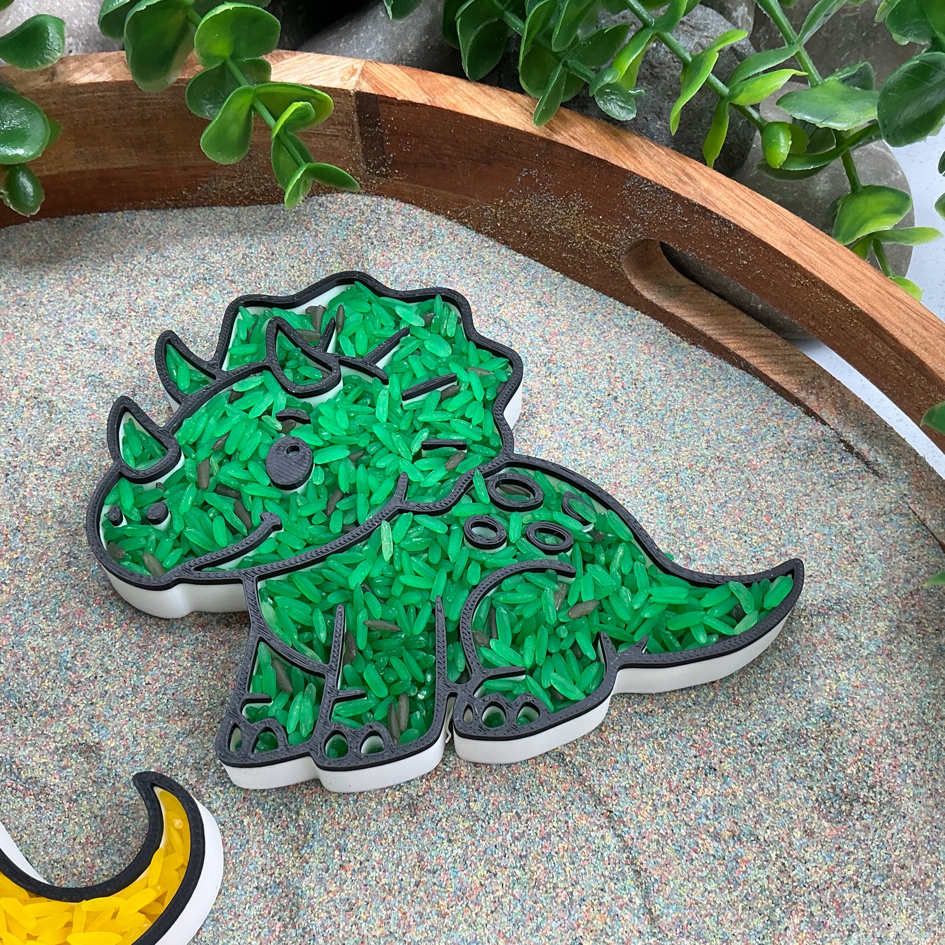3D-printed dinosaur and dinosaur egg sensory filling tray, 4-piece set for sand and rice tuff trays - view 8 of 13