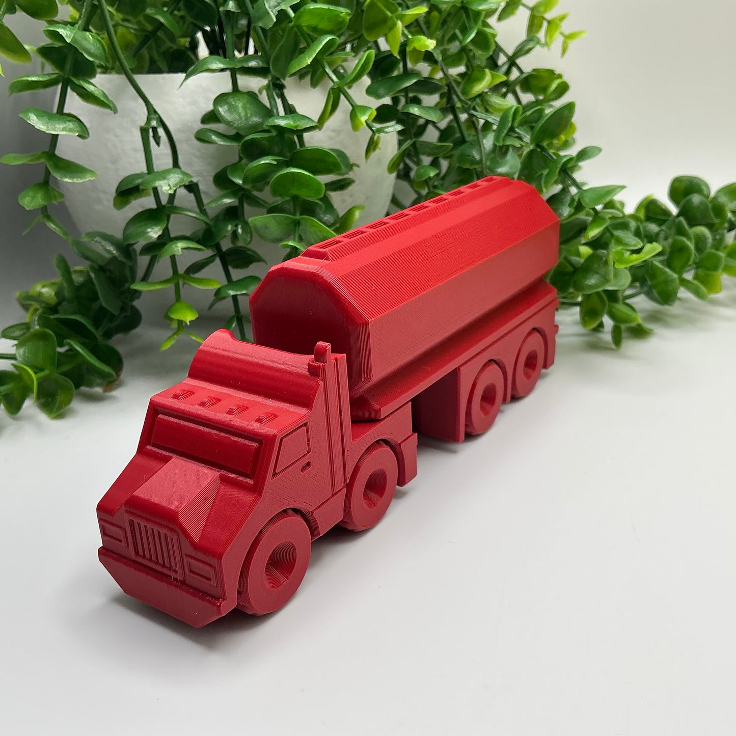 Large Tanker Fuel Truck Vehicle Fuel Transporter, & Durable - in use