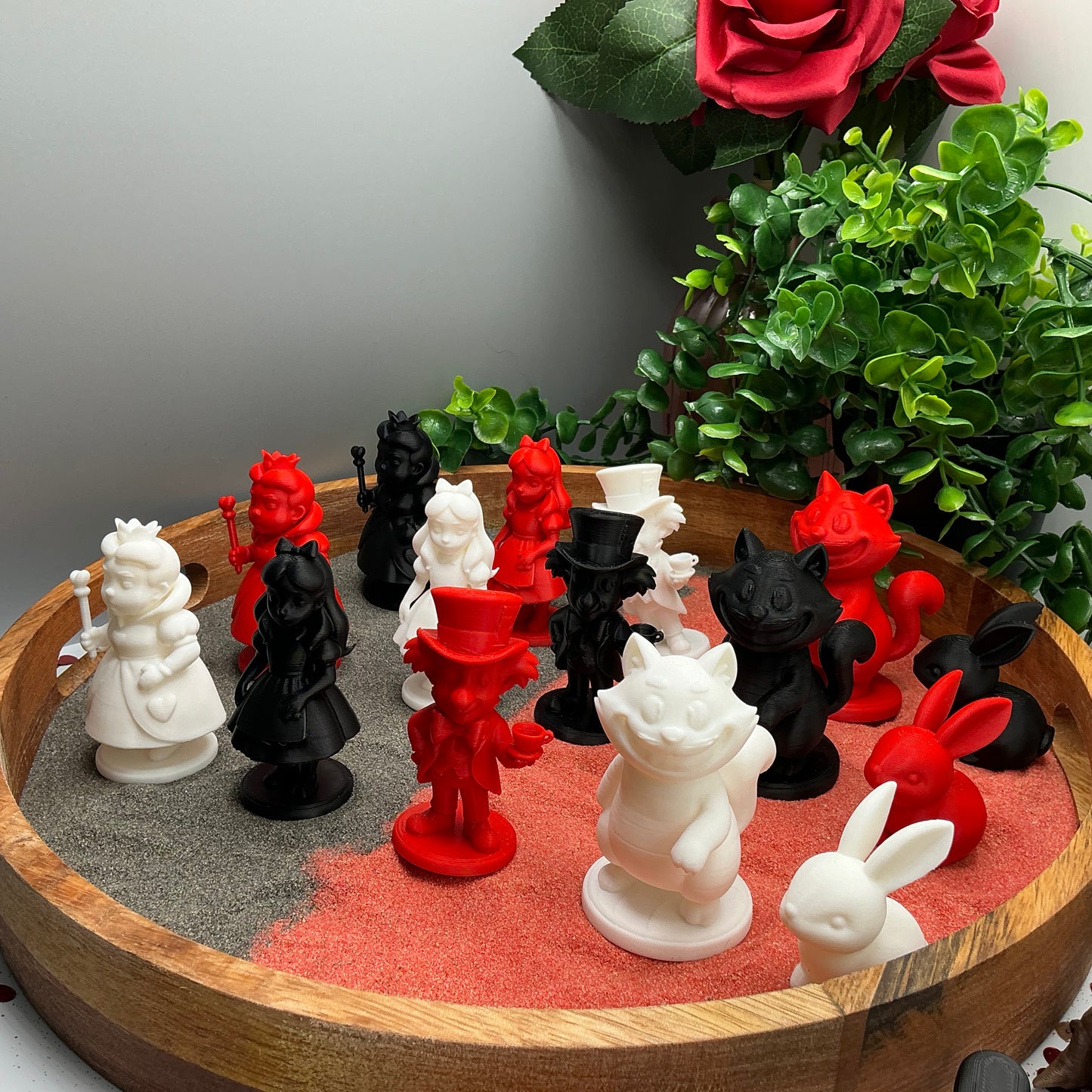 3D Printed Alice in Wonderland 5-Piece Figure Set - Alternative View