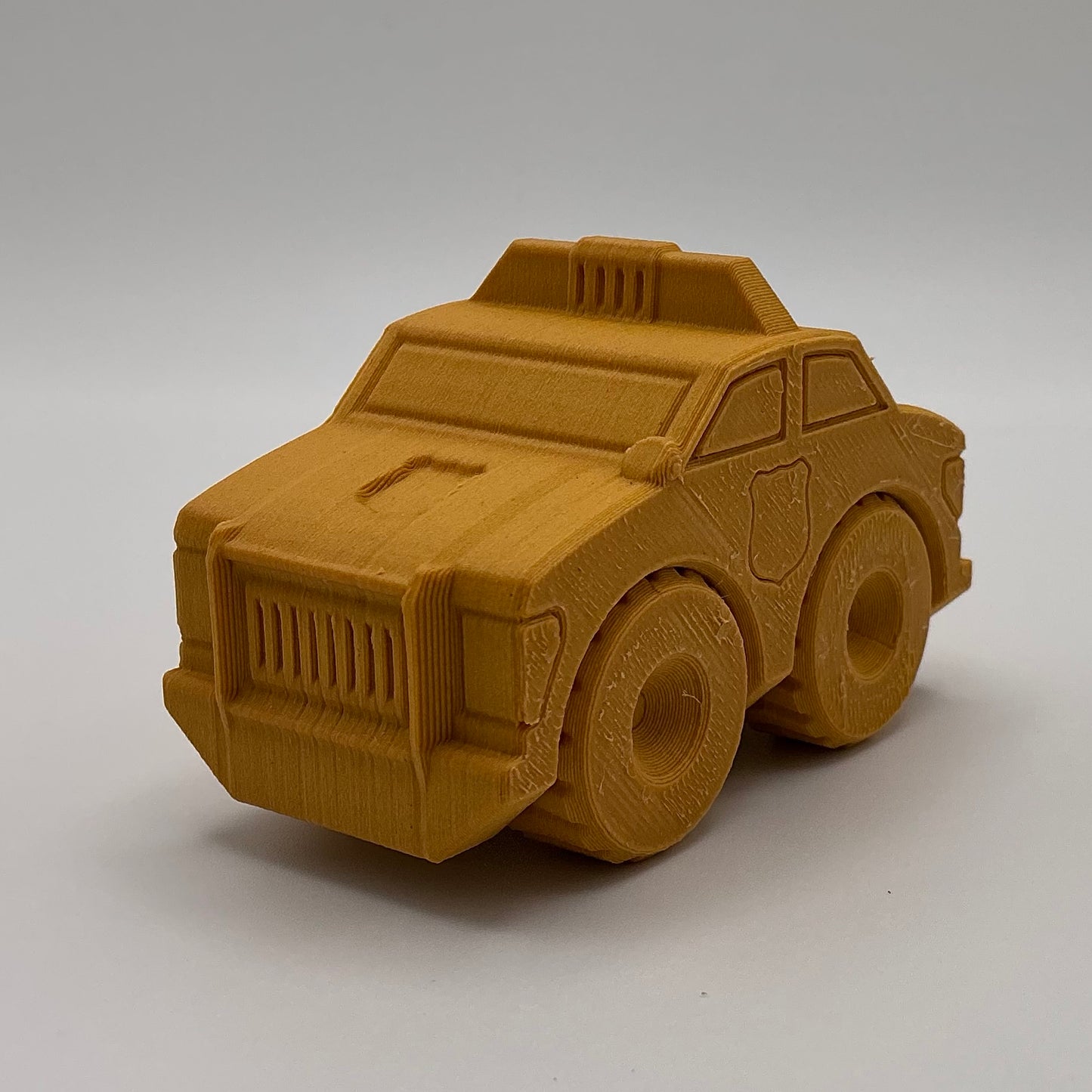Police Car Transport Vehicle Wood PLA