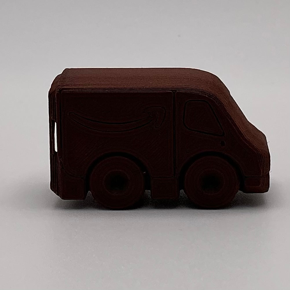 Amazon Delivery Van Truck Mini Transport Vehicle Wood PLA