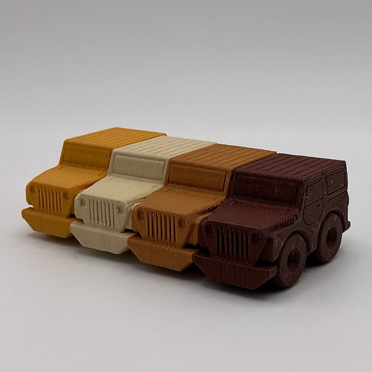 Jeep Hard Top Car Mini Transport Vehicle Wood PLA
