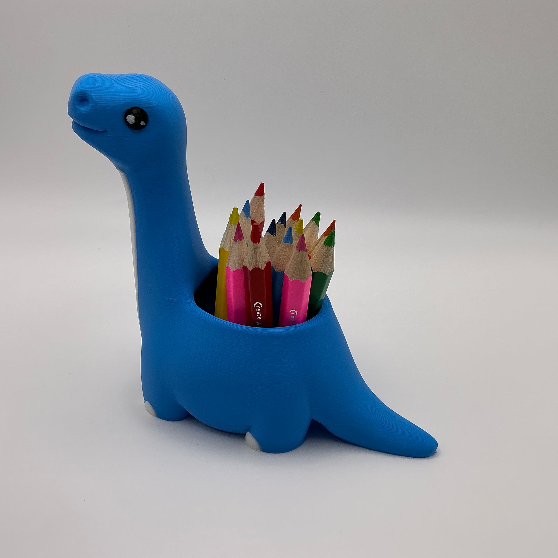 Dinosaur Pencil Holder for Kids 3D Printed T-Rex Desk Organizer Cute Dino Room D - Detail Shot