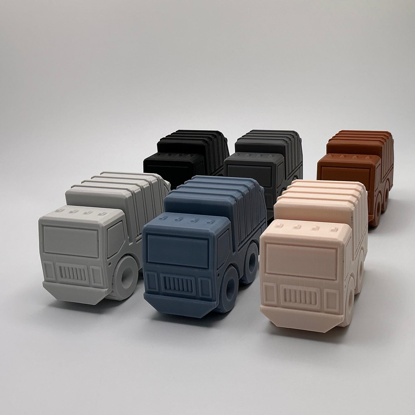 3D Printed Garbage Truck Toy Articulated Recycling Vehicle Durable Kids Toy Truck Eco-Friendly