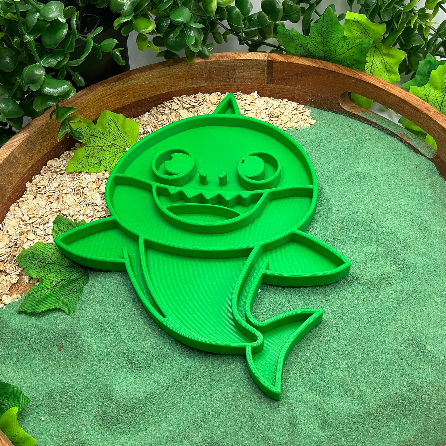 Large Shark Sensory Filling Tray Baby Family Shark Family Colour's 3D Printed Mo - Alternative View