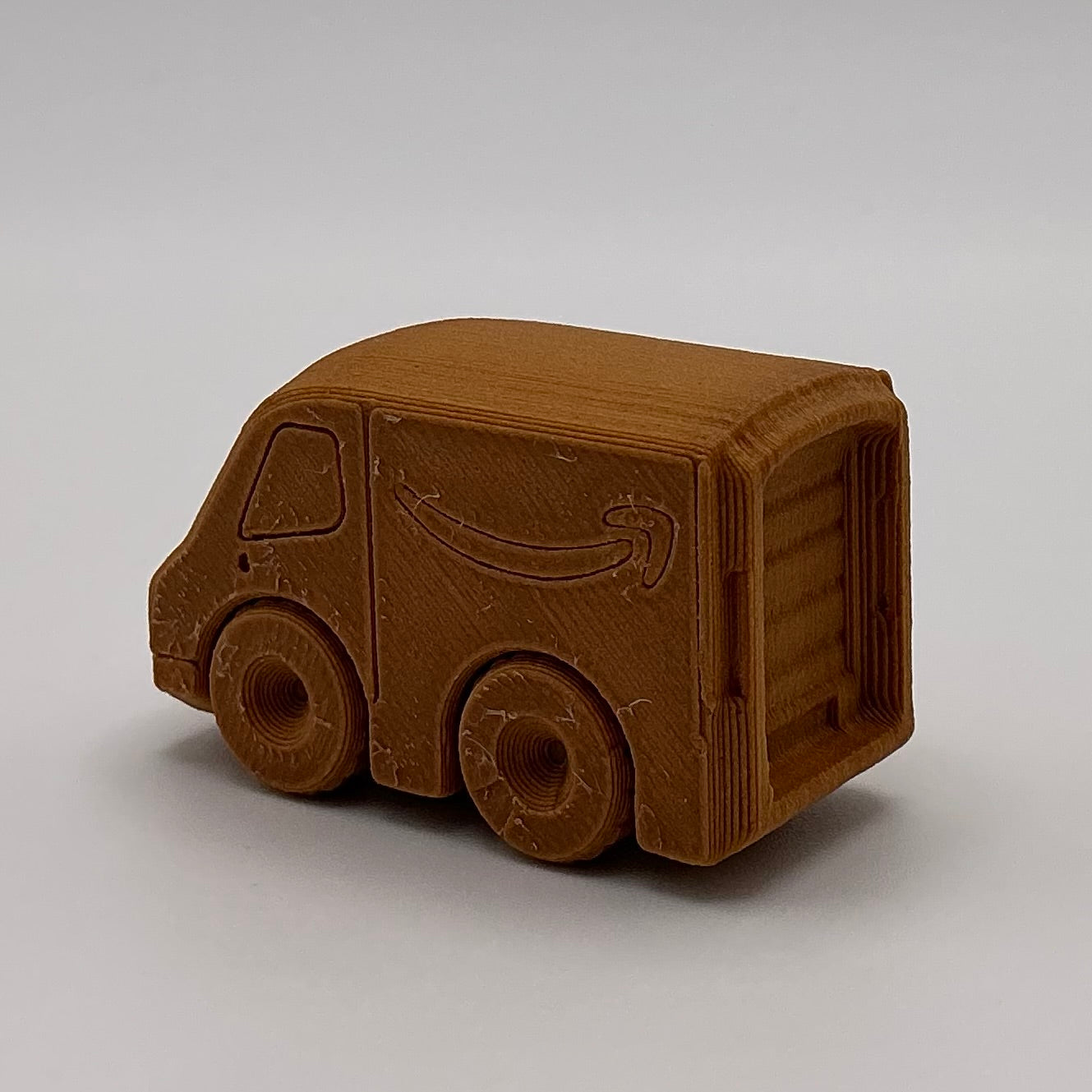 Amazon Delivery Van Truck Mini Transport Vehicle Wood PLA
