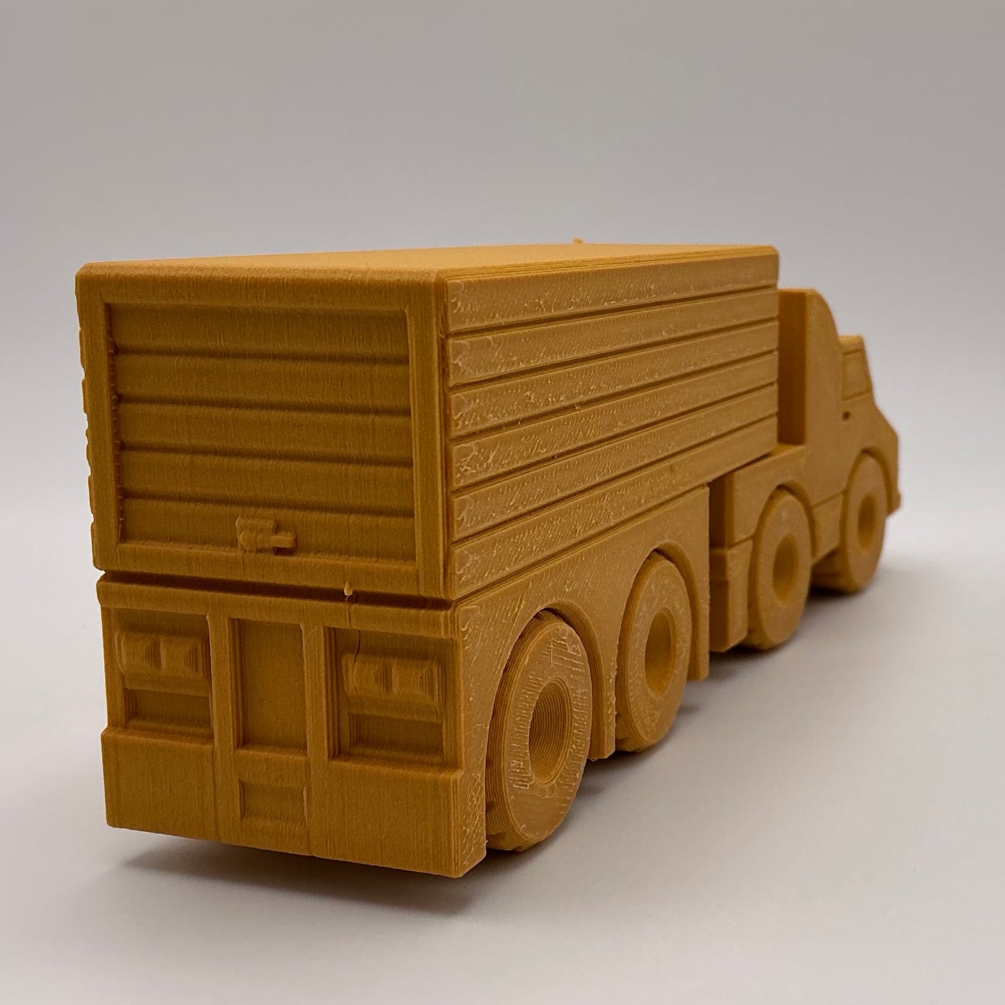 American Semi Truck Transport Vehicle - Wood PLA