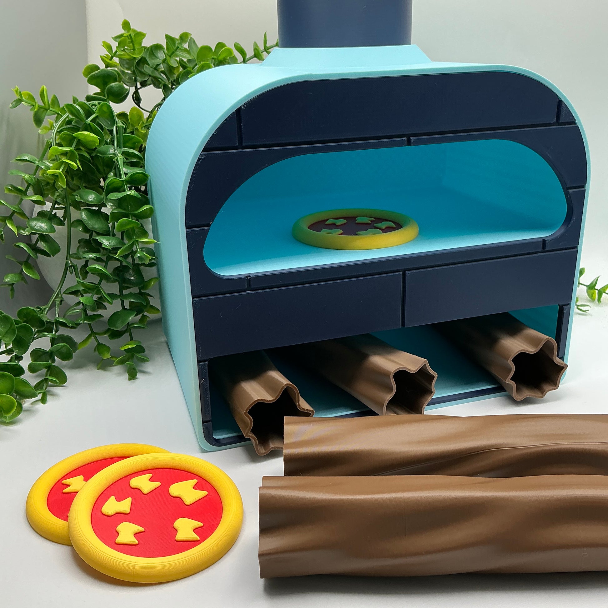 Large Pizza Oven Stove Set Kitchen Food Role Play Set 3D Printed - additional view