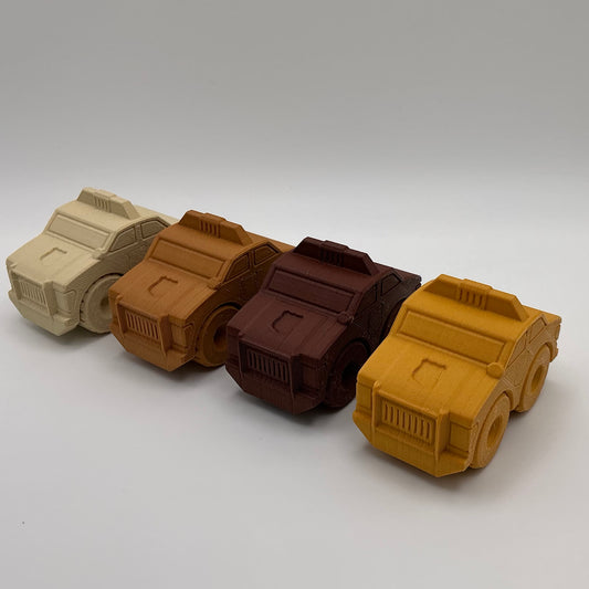 Police Car Transport Vehicle Wood PLA