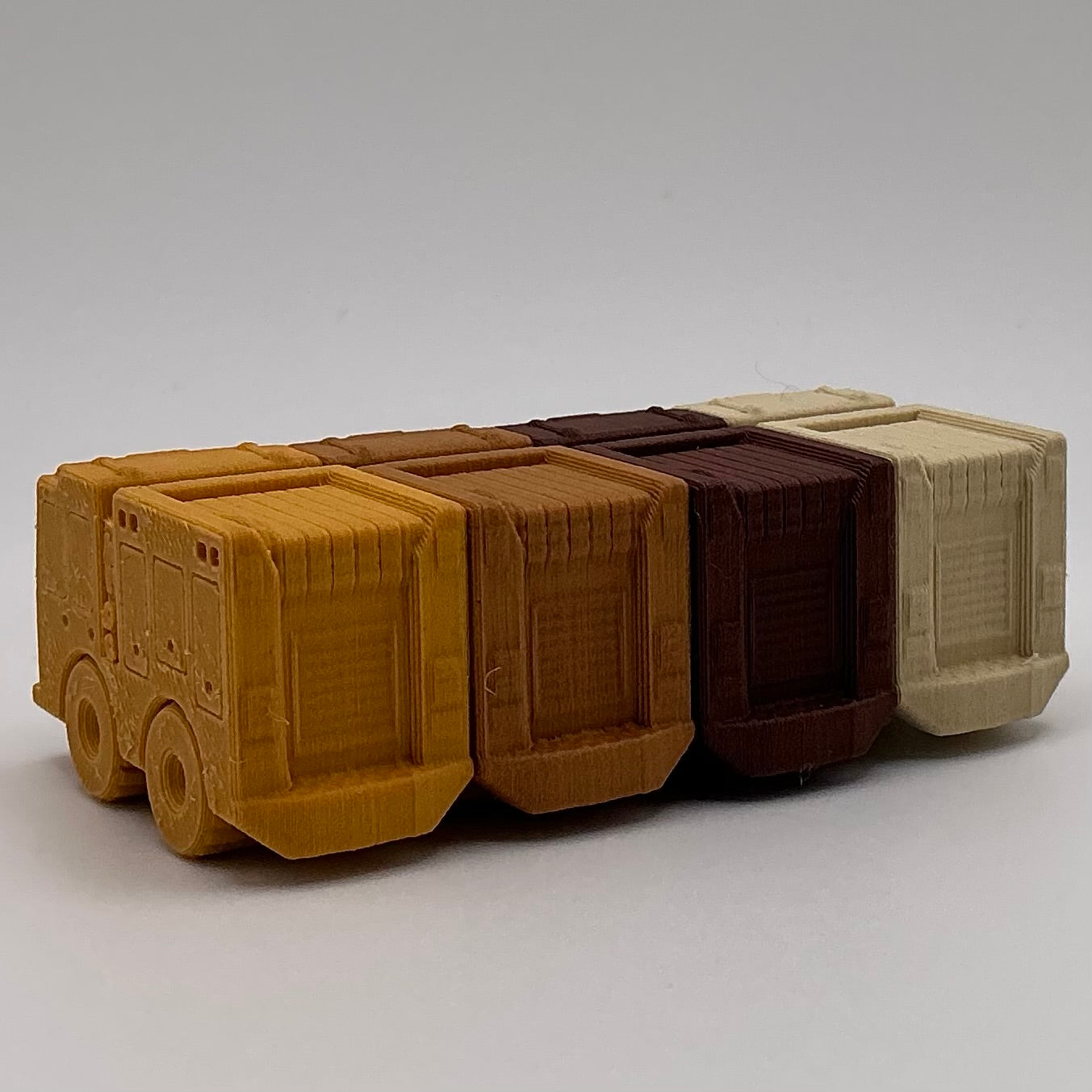 Fire Engine Truck Mini Transport Vehicle Wood PLA