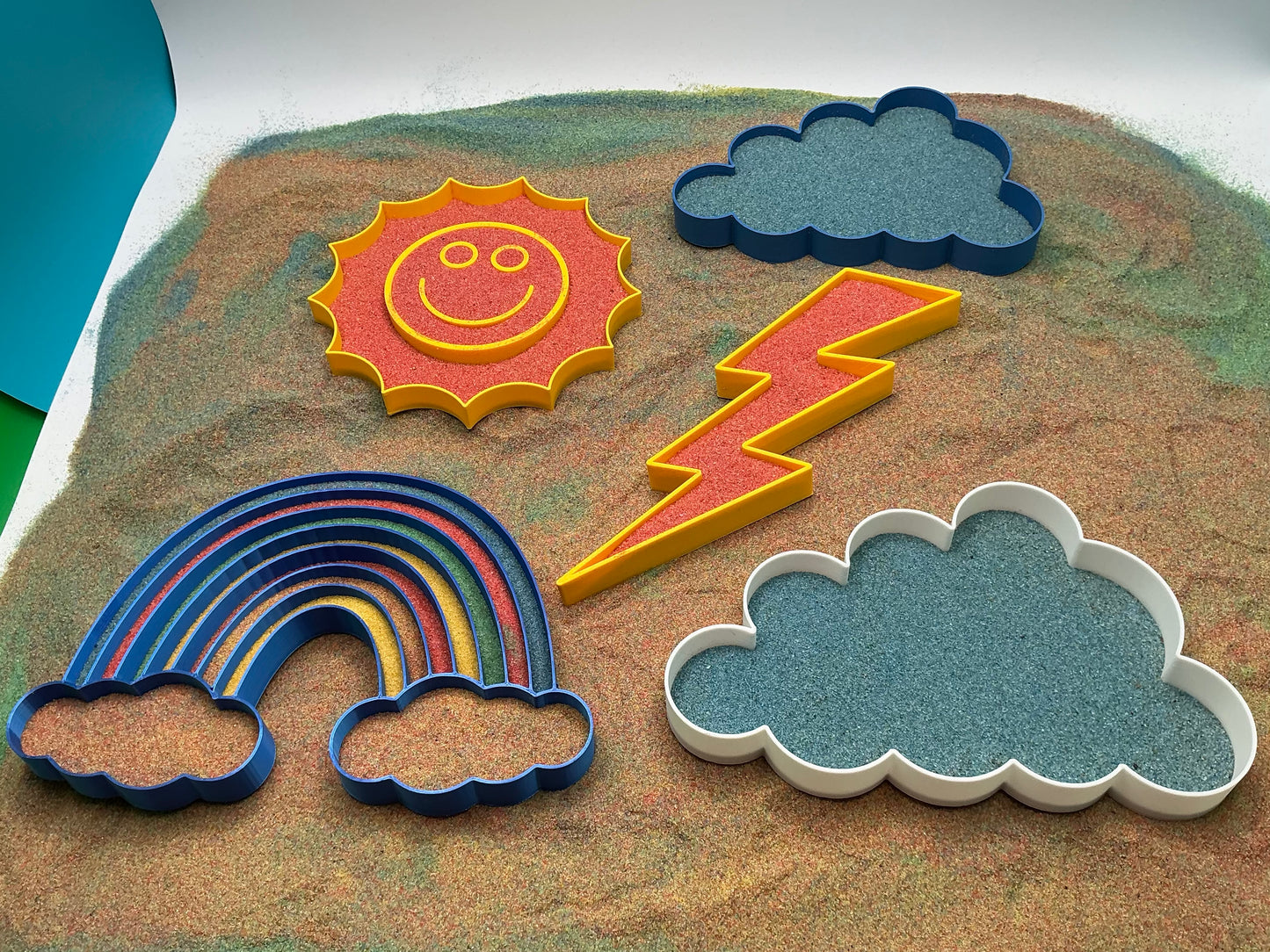 Weather Sand Sensory Filling Trays