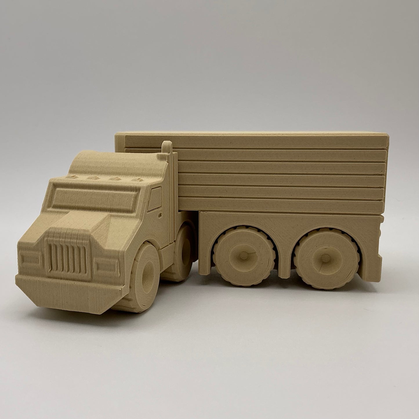 American Semi Truck Transport Vehicle - Wood PLA