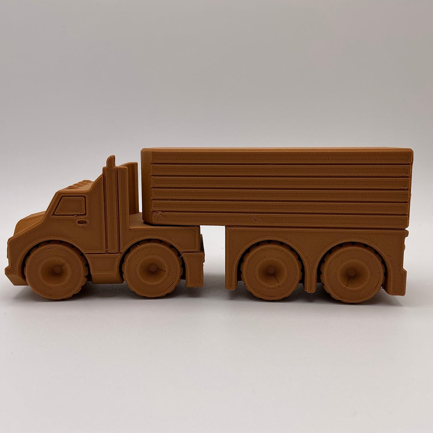 American Semi Truck Transport Vehicle - Wood PLA