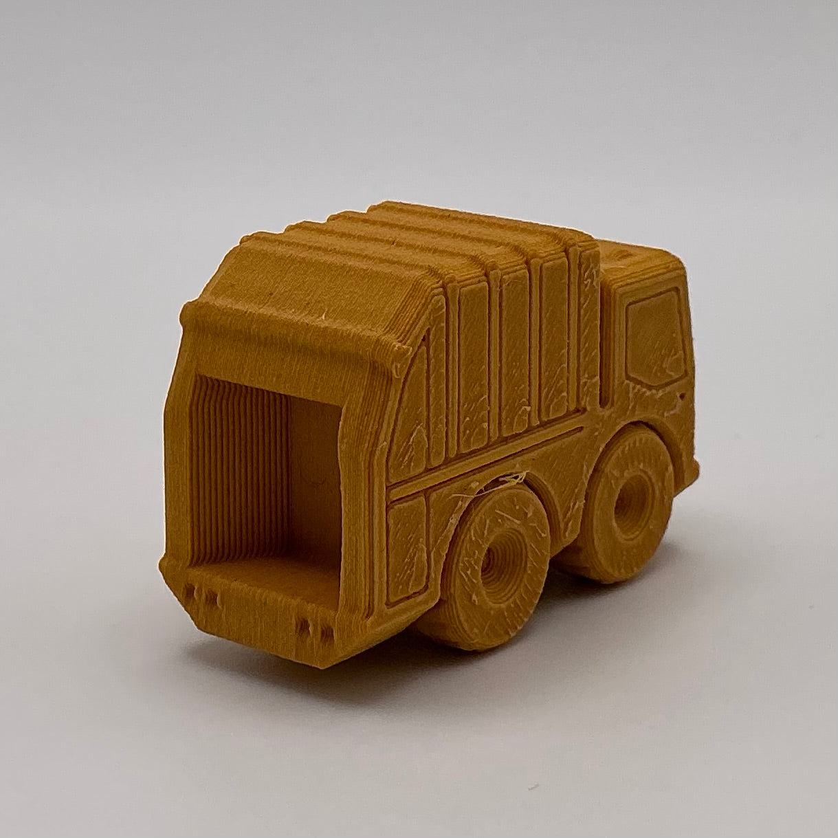 Garbage Truck Mini Transport Vehicle Wood PLA
