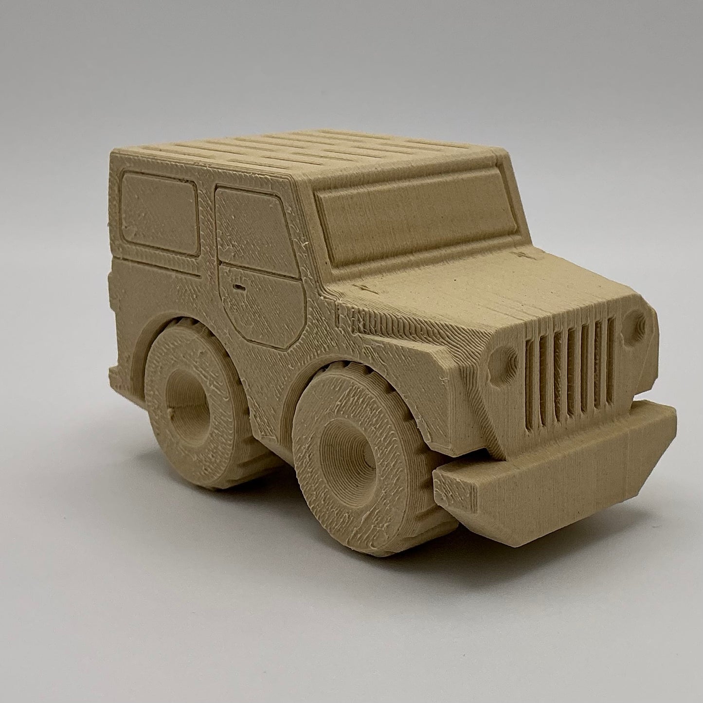 Jeep Hard Top Transport Vehicle Wood PLA