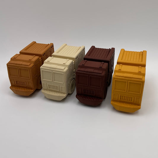 Fire Engine Truck Transport Vehicle Wood PLA