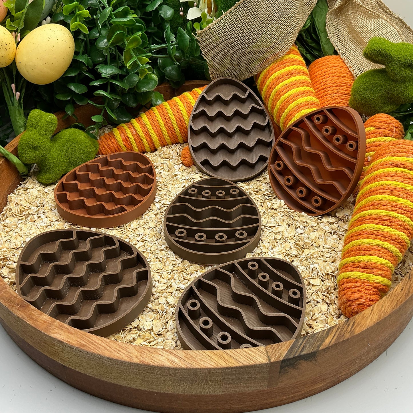 Easter Egg Six Piece Filling Tray Set Sand Sensory Filling Trays Oats, Sand, Ric - View 6