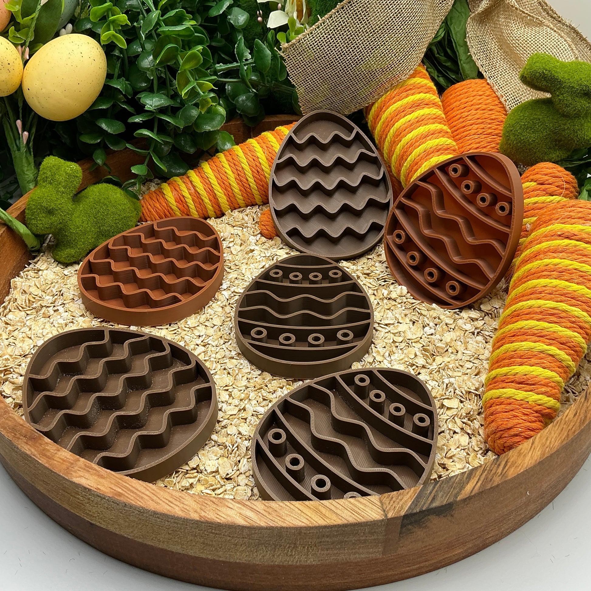 Easter Egg Six Piece Filling Tray Set Sand Sensory Filling Trays Oats, Sand, Ric - View 6