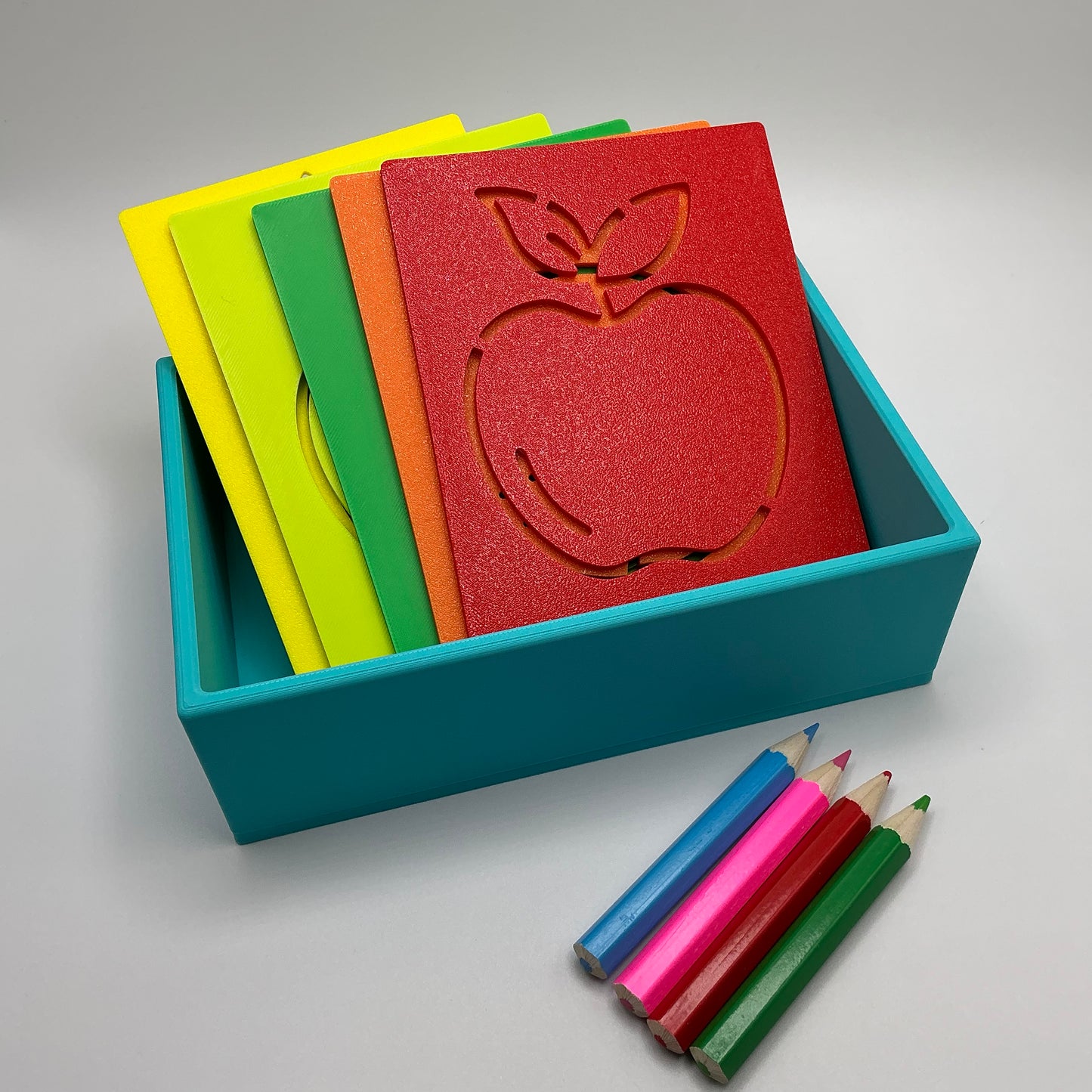 Fruit Ten Piece Stencil Set with Storage Box