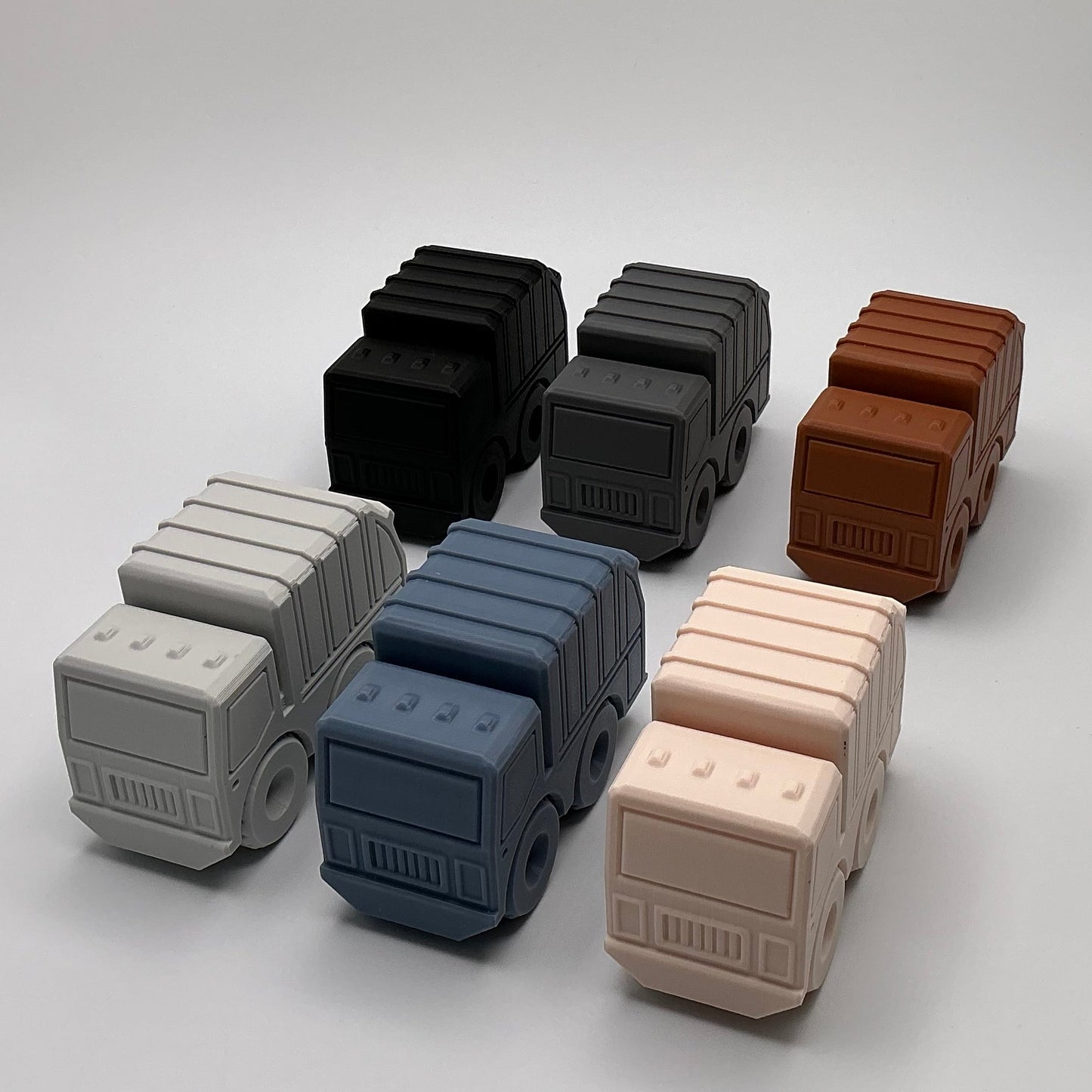 3D Printed Garbage Truck Toy Articulated Recycling Vehicle Durable Kids Toy Truck Eco-Friendly