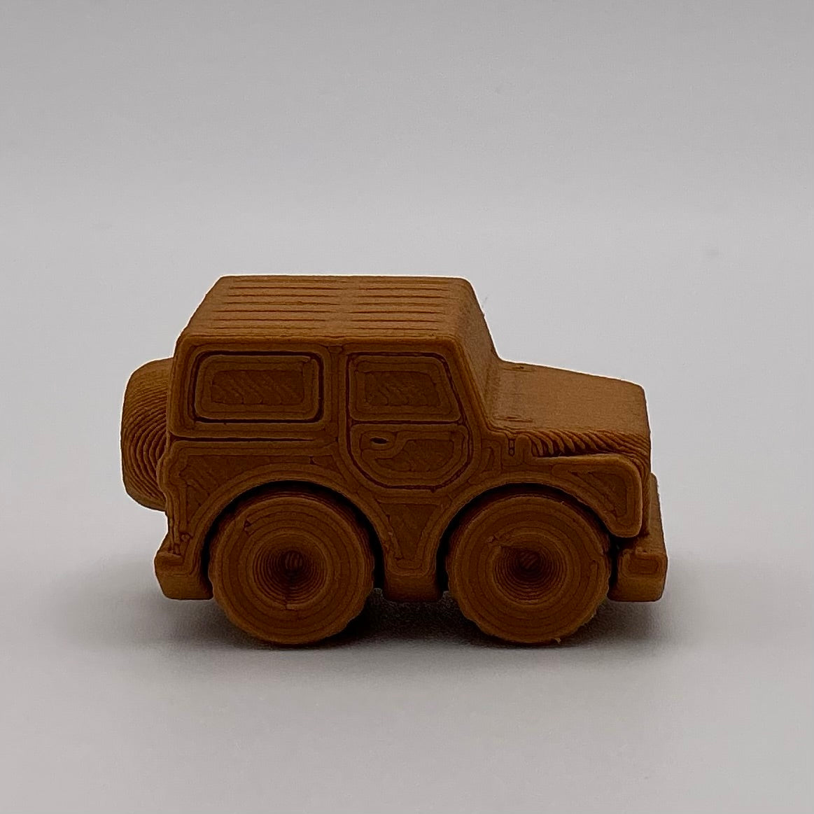 Jeep Hard Top Car Mini Transport Vehicle Wood PLA