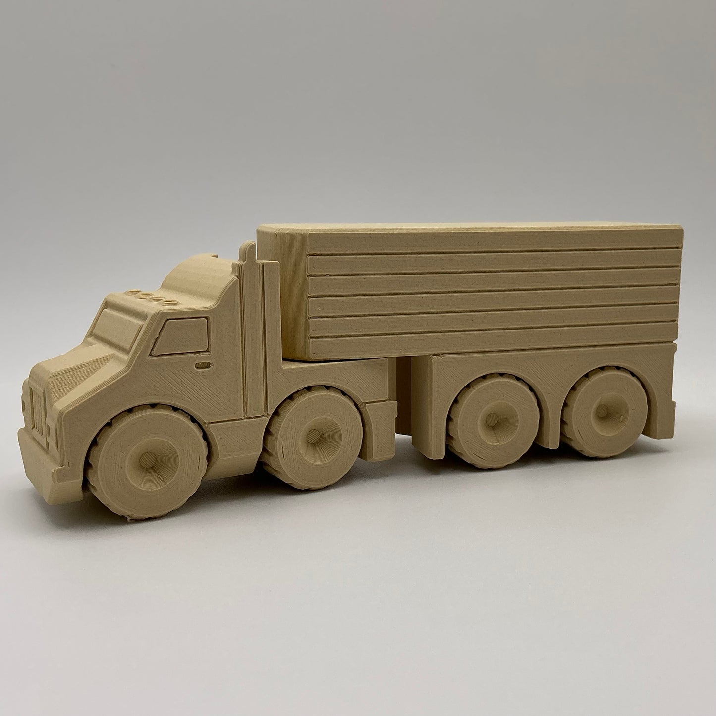 American Semi Truck Transport Vehicle - Wood PLA