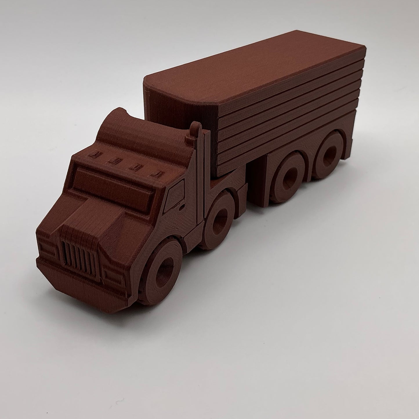 American Semi Truck Transport Vehicle - Wood PLA