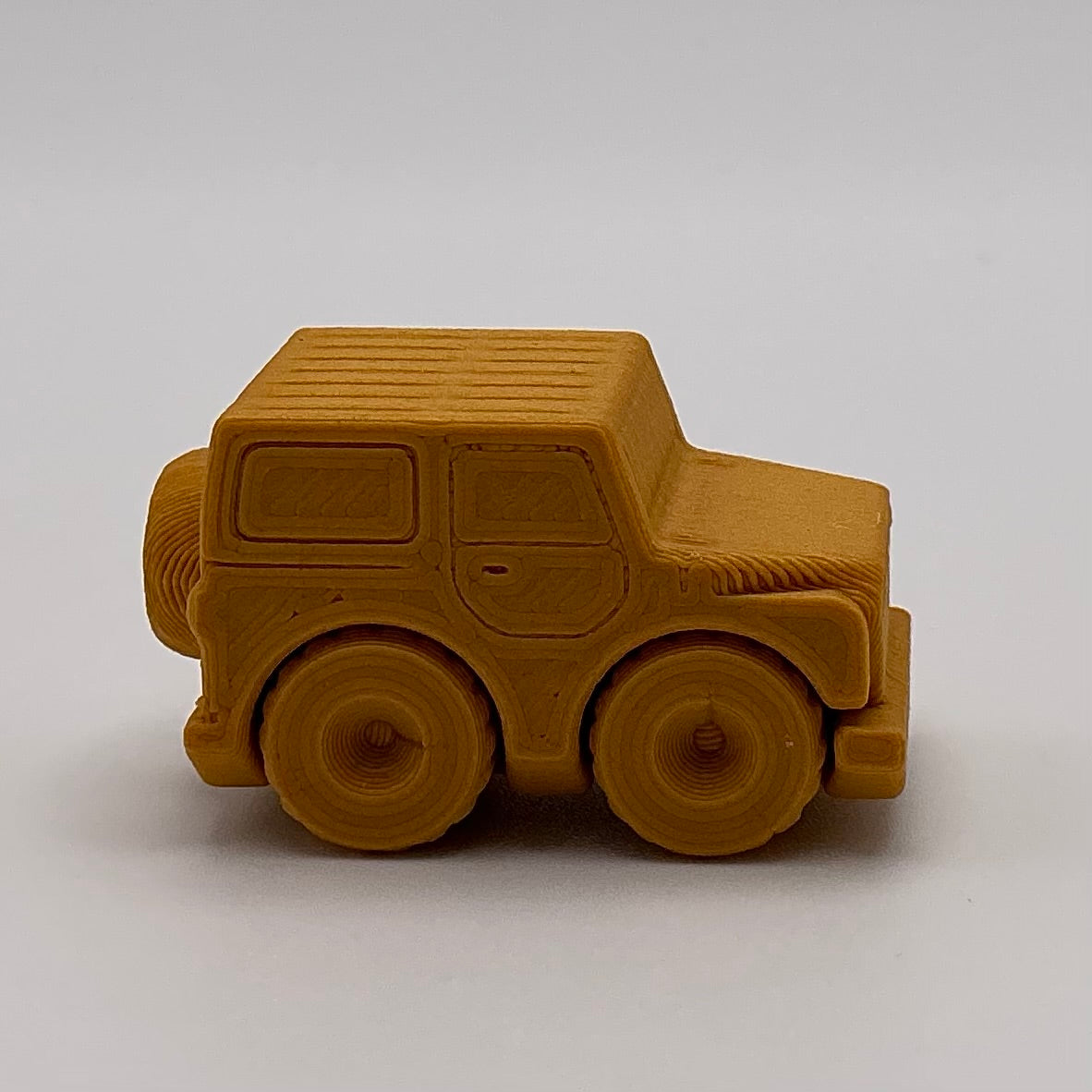 Jeep Hard Top Car Mini Transport Vehicle Wood PLA