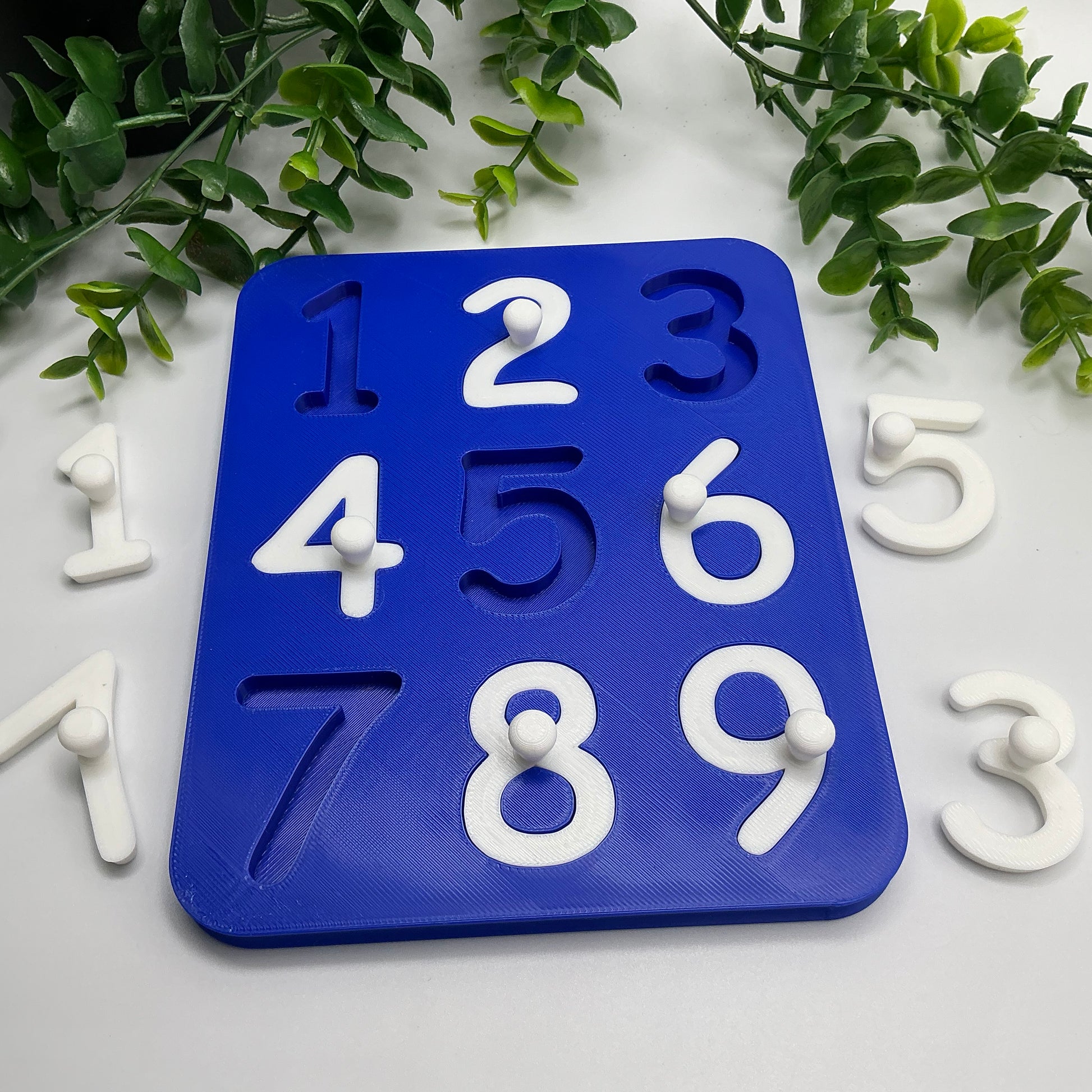 3D Printed Number Puzzle 1-9 Eco Friendly Montessori Toy Double Sided Alphabet J - View 14
