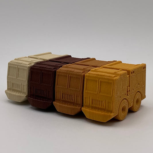 Fire Engine Truck Mini Transport Vehicle Wood PLA