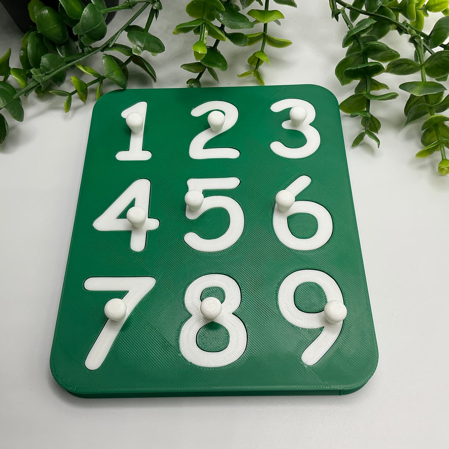3D Printed Number Puzzle 1-9 Eco Friendly Montessori Toy Double Sided Alphabet J - View 7