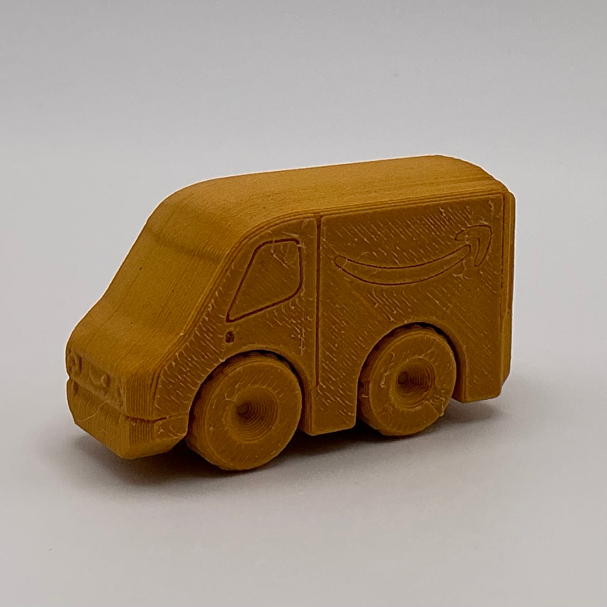 Amazon Delivery Van Truck Mini Transport Vehicle Wood PLA