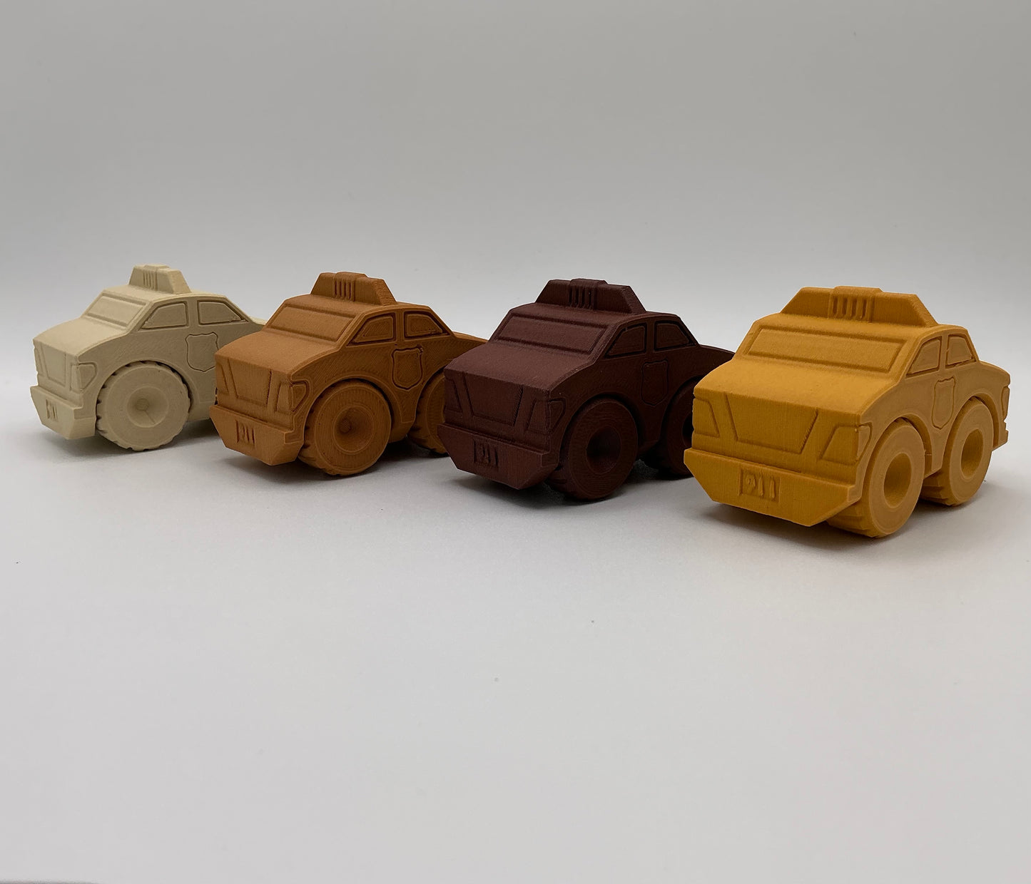 Police Car Transport Vehicle Wood PLA