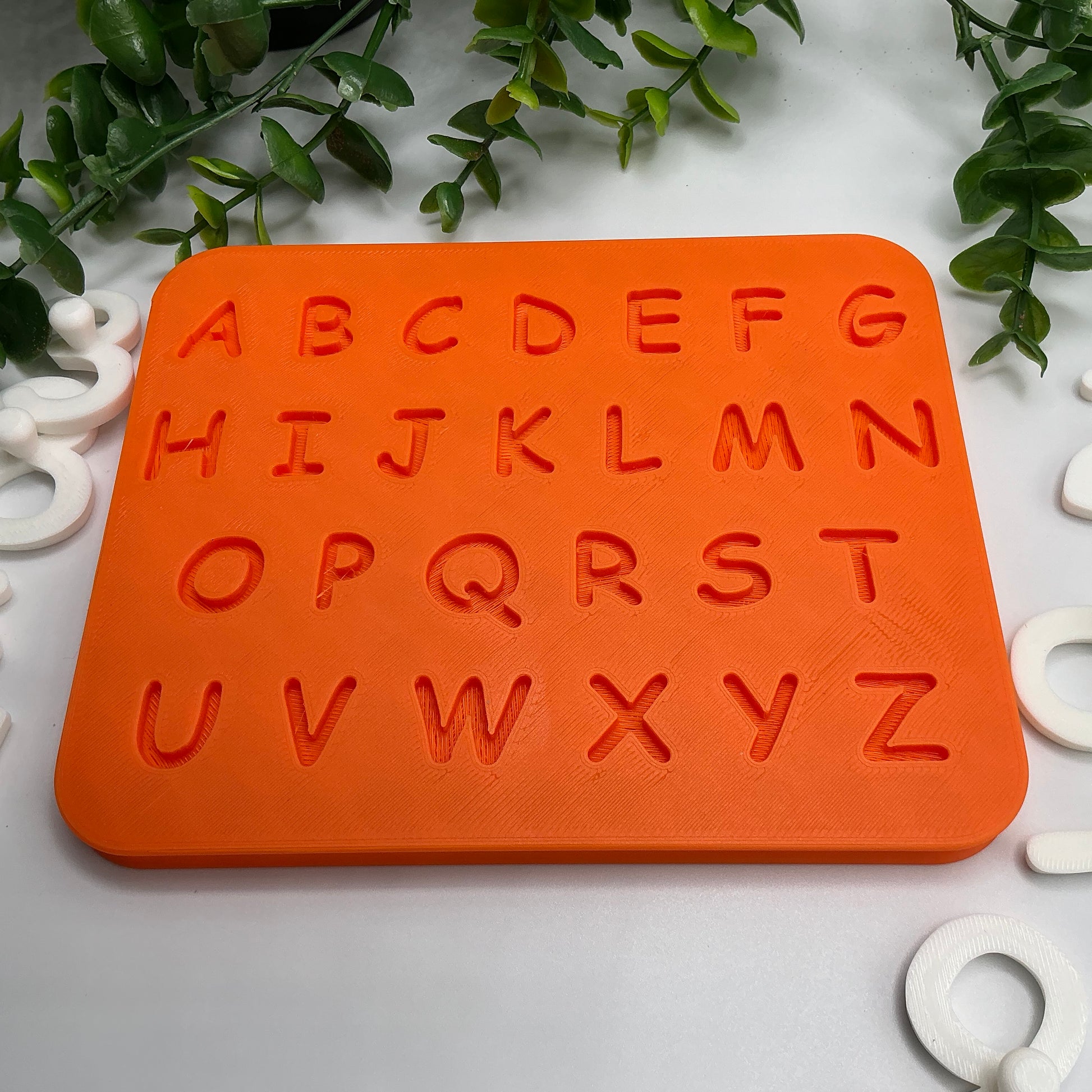 3D Printed Number Puzzle 1-9 Eco Friendly Montessori Toy Double Sided Alphabet J - View 12